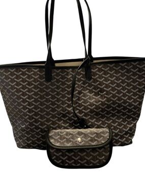 Black and brown tote bag